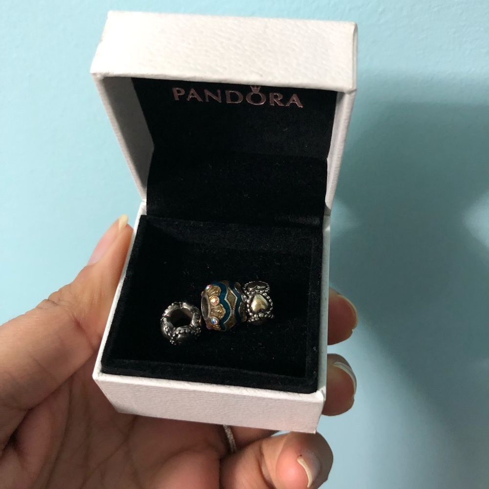(3) Sterling silver charms